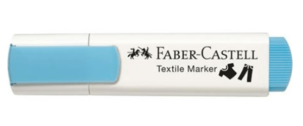159530 blister con 5 marcadores textiles colores baby-party faber castell 159530