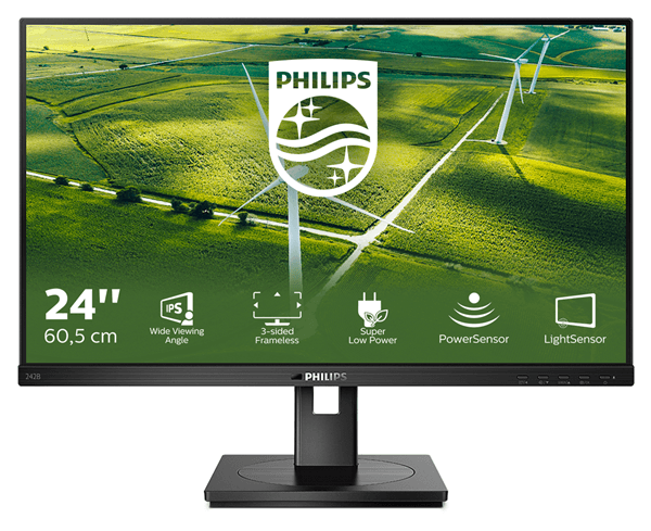 242B1G/00 monitor philips 23.8p led ips full hd hdmi vga altavoces