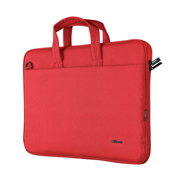24449 maletin trust bologna eco para portatiles hasta 16p-compartimento principal acolchado-color rojo 24449