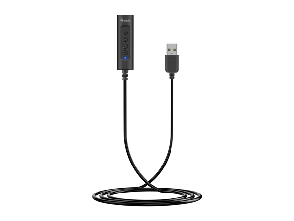 Tarjeta sonido 7.1 canales USB Plug & Play + control volumen - Tecnopura