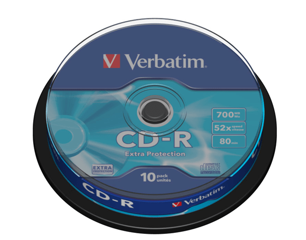 43437 tambor 10 cd-r 700 verbatim ultraprotection