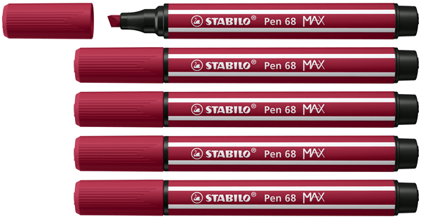 768/19 rotulador premium con punta de fibra biselada pen 68 max color purpura stabilo 768-19