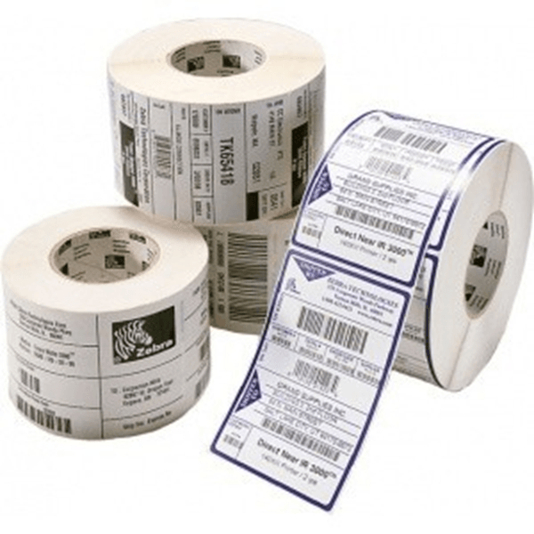 880409-031DU label paper 57x32mm thermal transfer z-perform 1000t uncoated permanent adhesive 25mm core