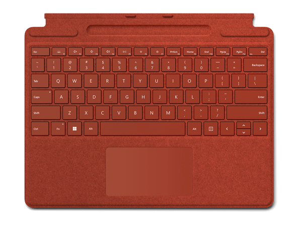 8XB-00032 srfc pro8 prox sig keyboard keyboard poppy red e sp