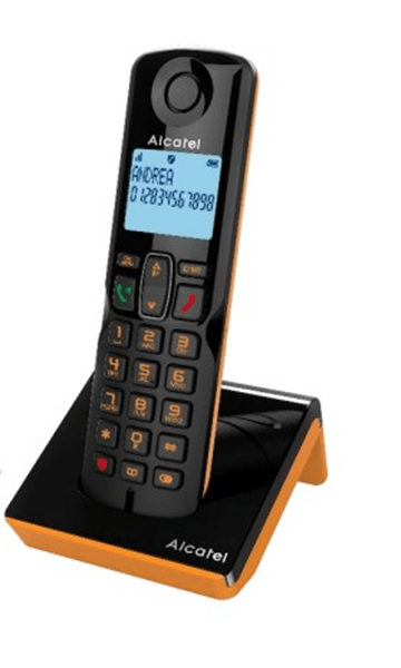 DEC S280  BLACK+ORANGE telefono sobremesa alcatel dec s280 black-orange