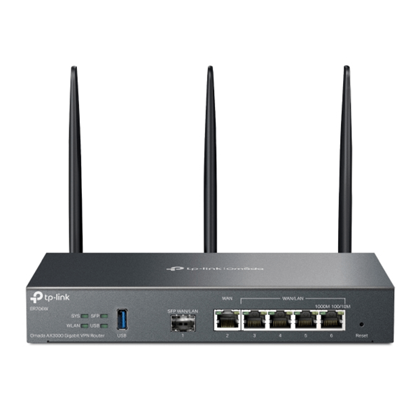 ER706W router vpn tp-link er706w gigabit omada ax3000 1p sfp y 5p rj45 omada mesh wifi doble banda