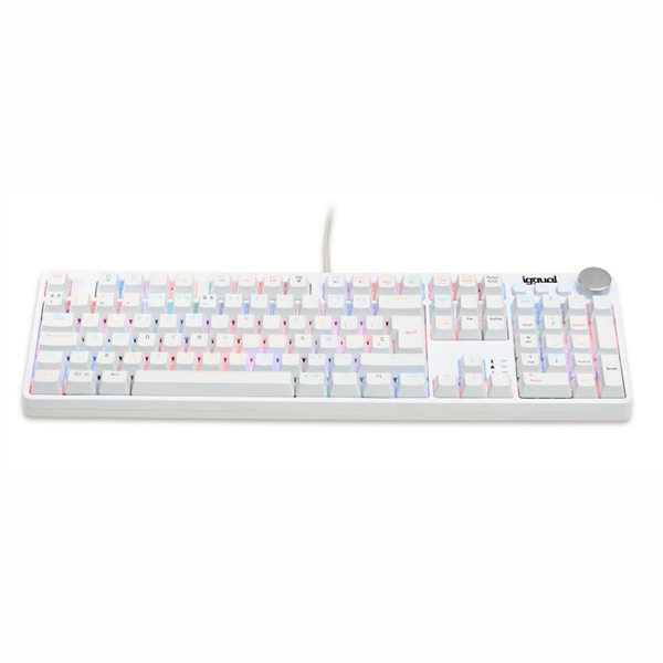 IGG317976 iggual teclado gaming mecanico pearl rgb blanco