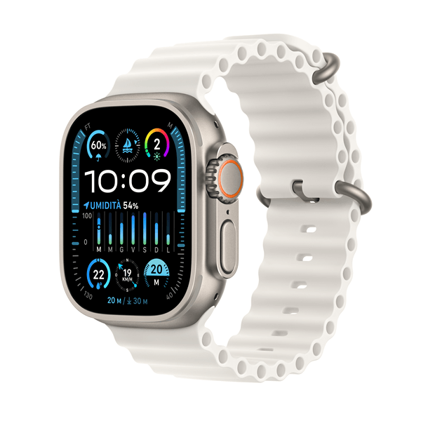 MREJ3TY/A apple watch ultra 2 gps-cellular 49mm titanium case with white ocean band