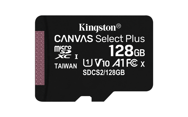 SDCS2/128GB memoria 128 gb micro sdhc kingston uhs-i canvas select plus clase 10-adaptador sd