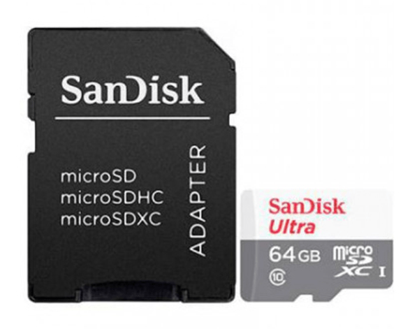 SDSQUNR-064G-GN3MA memoria 64gb micro sdxc-sd adapter sandisk clase 10