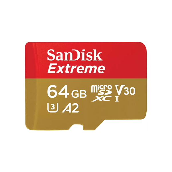 SDSQXAH-064G-GN6MA sandisk extreme microsdxc 64gb-sd adapter-1 year rescuepro deluxe up to 170mb-s-80mb-s read-write speeds a2 c10 v30 uhs-i u3