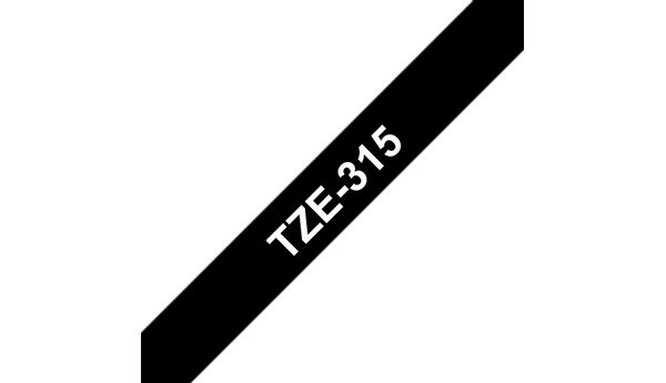 TZE315 cinta rotuladora negro blanco6