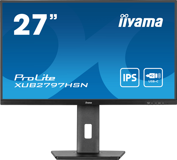 XUB2797HSN-B1 monitor iiyama 27p.usb dock c. panel ips. dp-out. pivot ambos lados.100hz. panel ips. 1ms